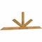 Ekena Millwork Saratoga Rough Sawn Timber Gable Bracket, Western Red Cedar, 96"W x 28"H x 2"D x 4"F, 7/12 Pitch GBW096X28X0204SAR00RWR - alternate 5